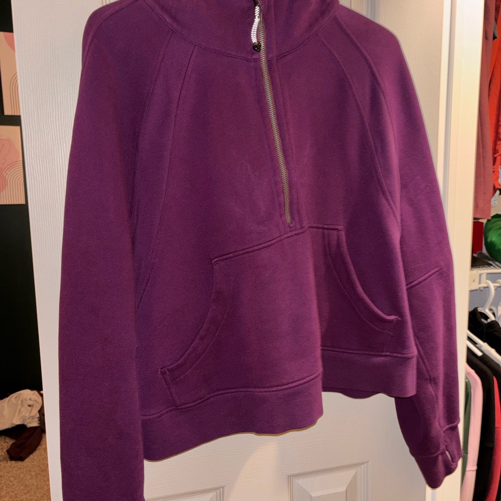 Purple Half-Zip Sweatshirt